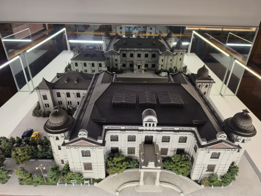 Scale model of the historic Bank of Korea Money Museum building