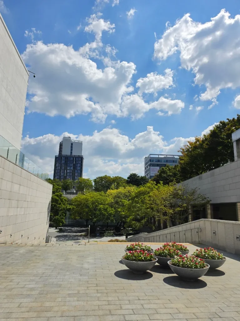Asia Culture Center in Gwangju South Korea on a sunny day