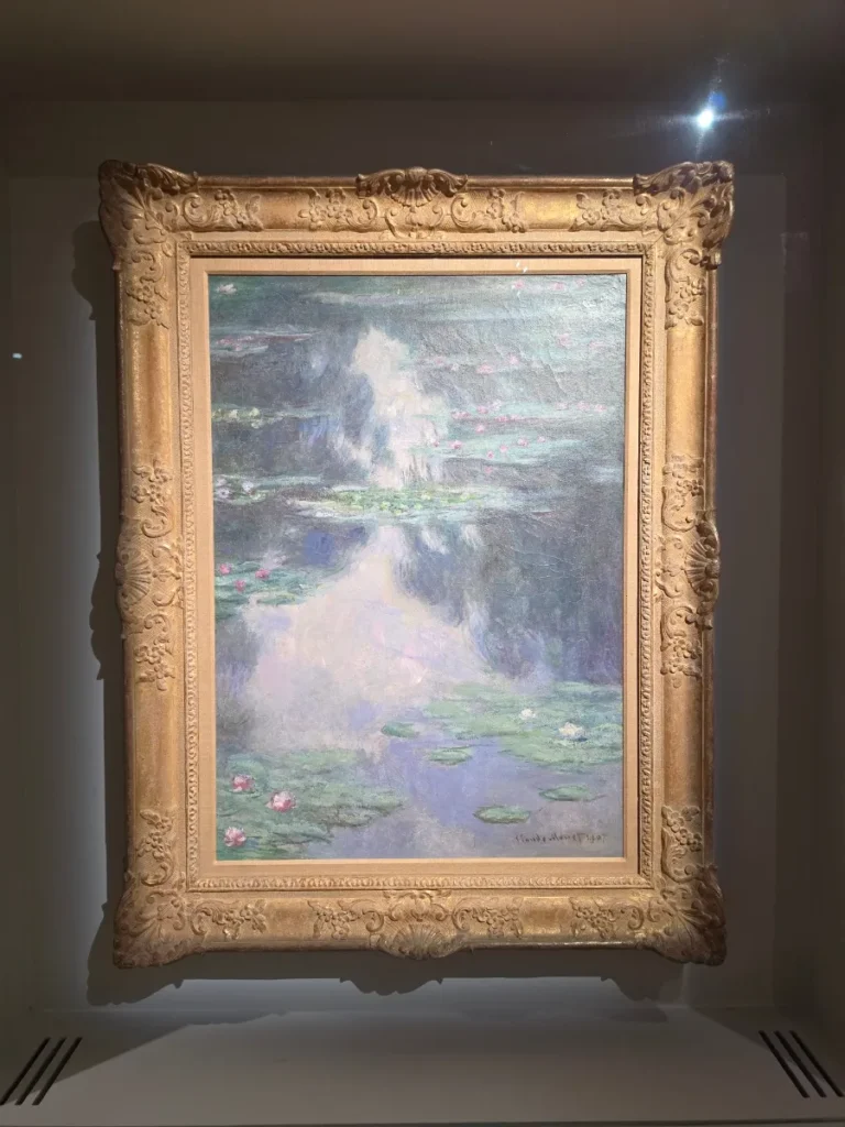Claude Monet Water Lilies painting at the Masters of Impressionism exhibition in Gwangju