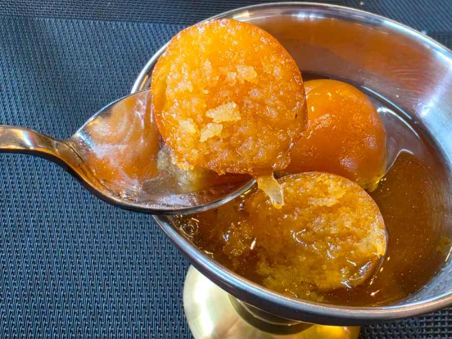 Gulab jamun Indian dessert in Seoul