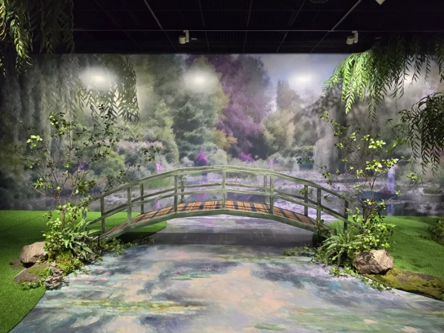 Monet Garden photo zone at the Asia Culture Center Impressionism exhibition