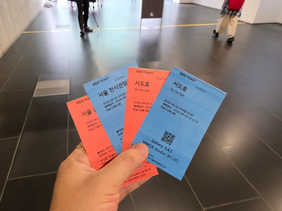 Tickets for the Do Ho Suh exhibition at MMCA Seoul